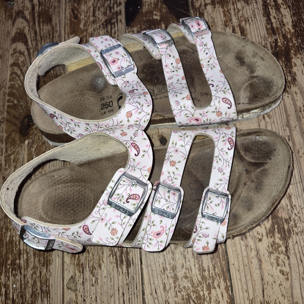 Birkenstock Pink Floral Sandals